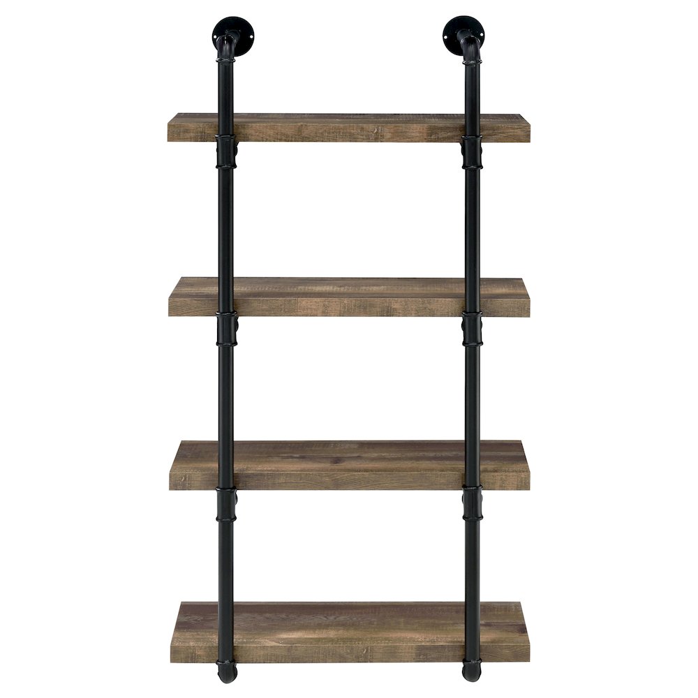 Rustic Wall Shelf – Stylish Shelves for Room Wall with Four Tiers