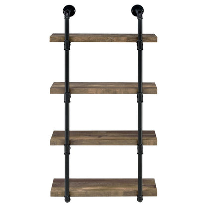 Rustic Wall Shelf – Stylish Shelves for Room Wall with Four Tiers