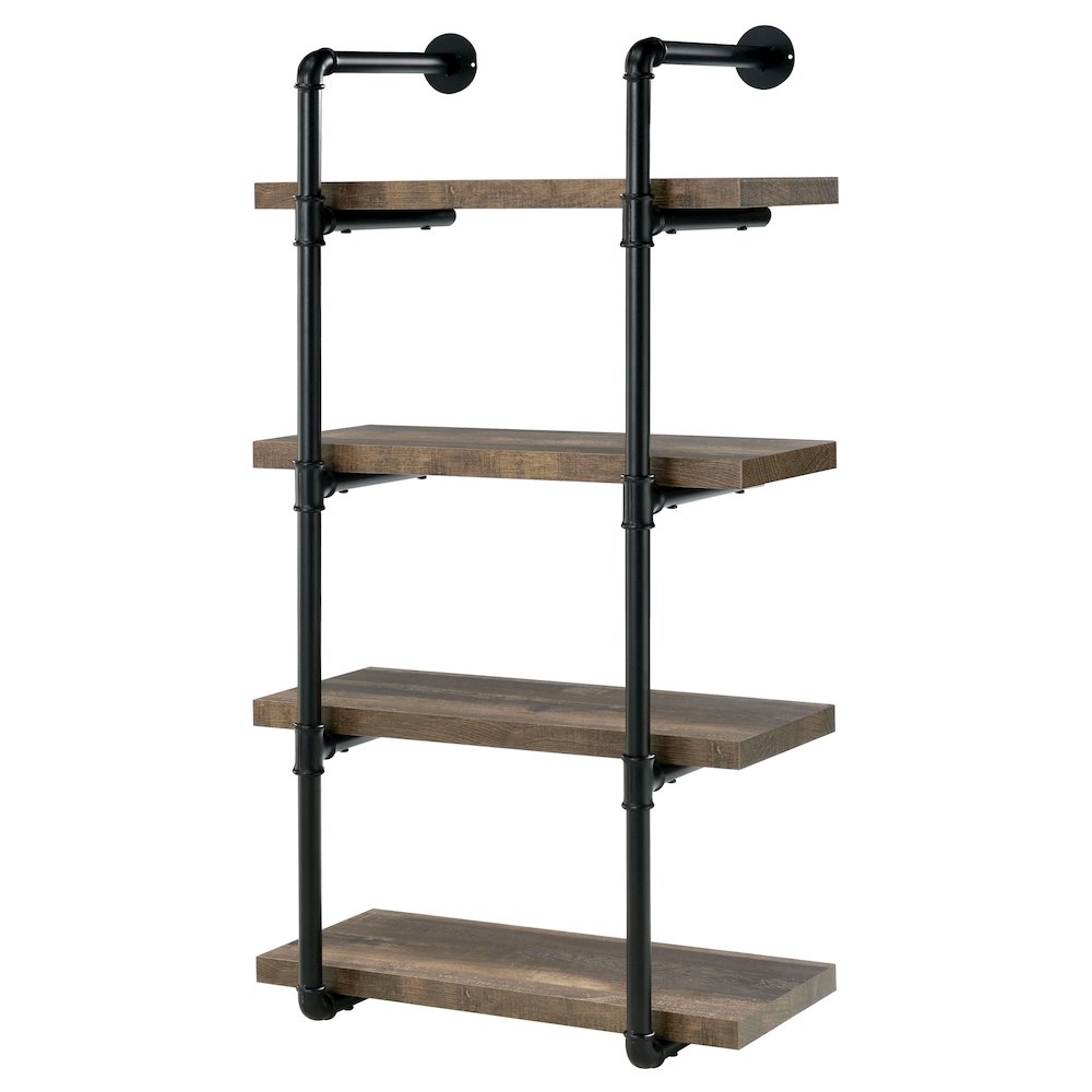 Rustic Wall Shelf – Stylish Shelves for Room Wall with Four Tiers