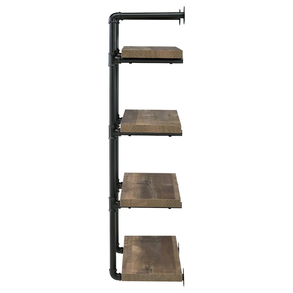 Rustic Wall Shelf – Stylish Shelves for Room Wall with Four Tiers