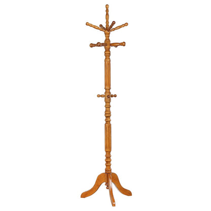 Elegant Wooden Coat Rack Stand – Freestanding Coat Tree with Hooks