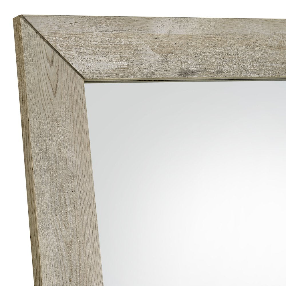 Cadence Tempered Glass Full Length Mirror Grey Washed Oak