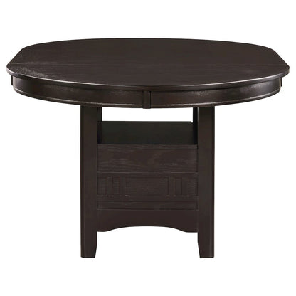 Elegant Counter Height Dining Table – Oval Expandable Bar Table, Brown