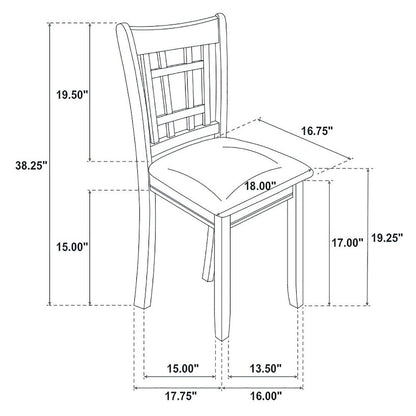 Farmhouse Dining Chairs – Wooden Kitchen Chairs Set of 2 for Dining