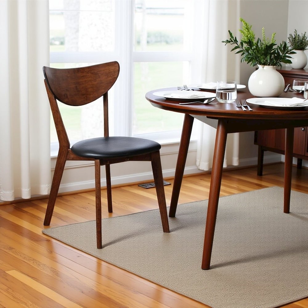 Wood Dining Chairs – Elegant Kitchen Chairs Set of 2 for Dining Table