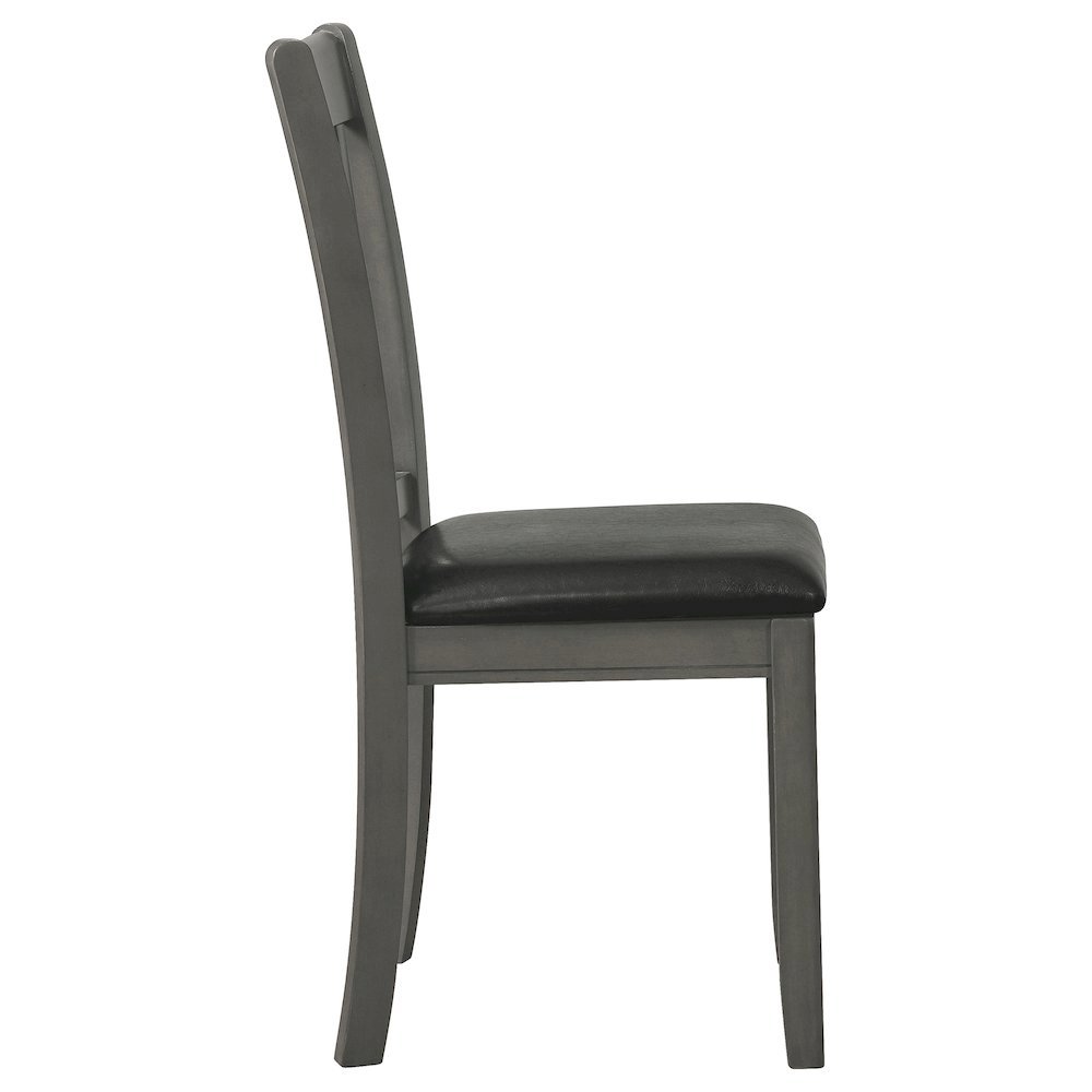 Elegant Gray Kitchen Chairs – Wooden Dining Chairs Set of 2