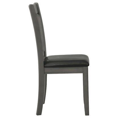 Elegant Gray Kitchen Chairs – Wooden Dining Chairs Set of 2