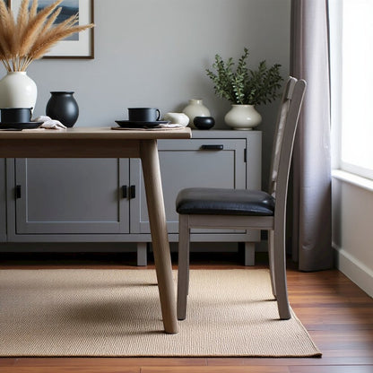 Elegant Gray Kitchen Chairs – Wooden Dining Chairs Set of 2
