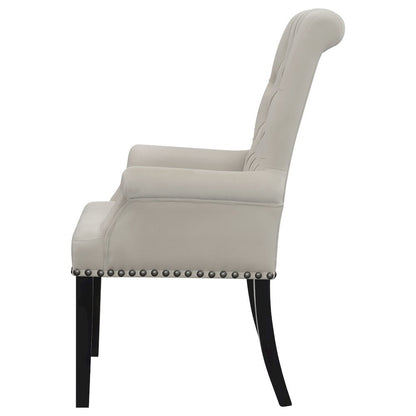 Elegant Upholstered Dining Chair – Parson Chair with Tufted Design