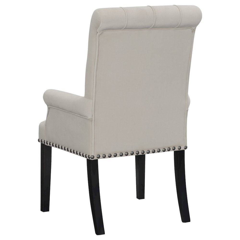 Elegant Upholstered Dining Chair – Parson Chair with Tufted Design