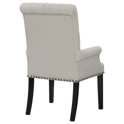 Elegant Upholstered Dining Chair – Parson Chair with Tufted Design