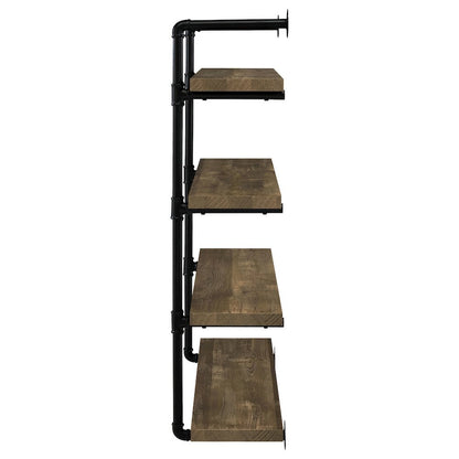 Rustic Wall Shelf – Stylish Shelves for Room Wall with Four Tiers