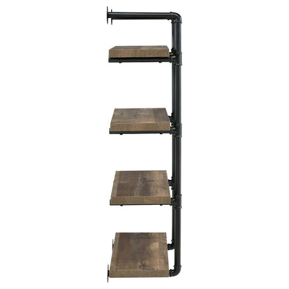 Rustic Wall Shelf – Stylish Shelves for Room Wall with Four Tiers