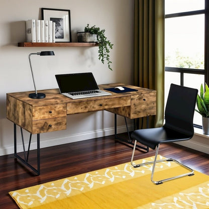 Spacious Office Desk – Computer Desk with Drawers for Home or Work