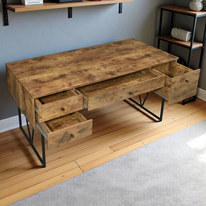 Spacious Office Desk – Computer Desk with Drawers for Home or Work