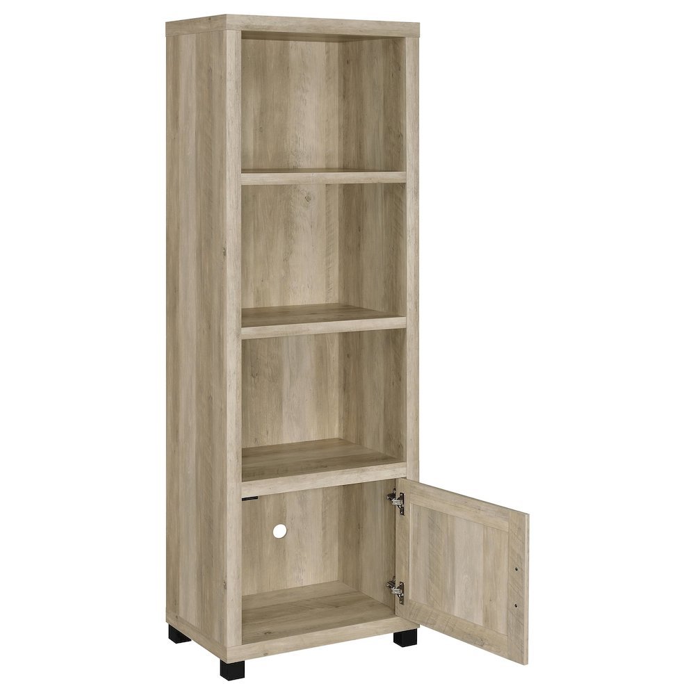 Tall Bookcase – Narrow Bookshelf with Storage for Home Organization