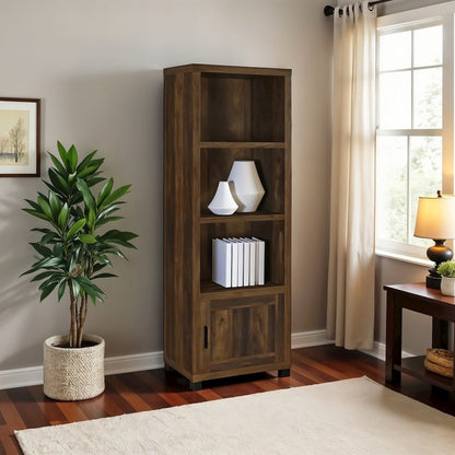 Tall Green Bookcase – Cube Storage Organizer with Three Spacious Shelves