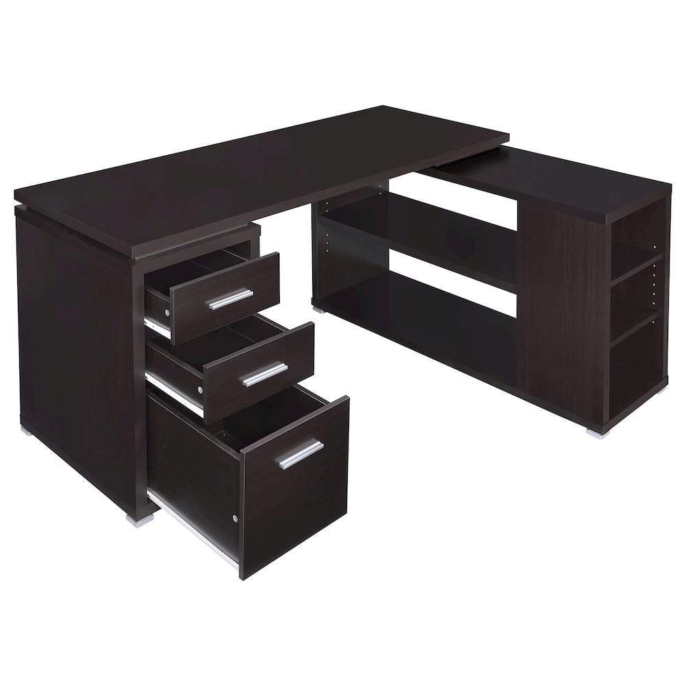 Spacious L Shaped Desk – Office Computer Desk with Drawers & Storage