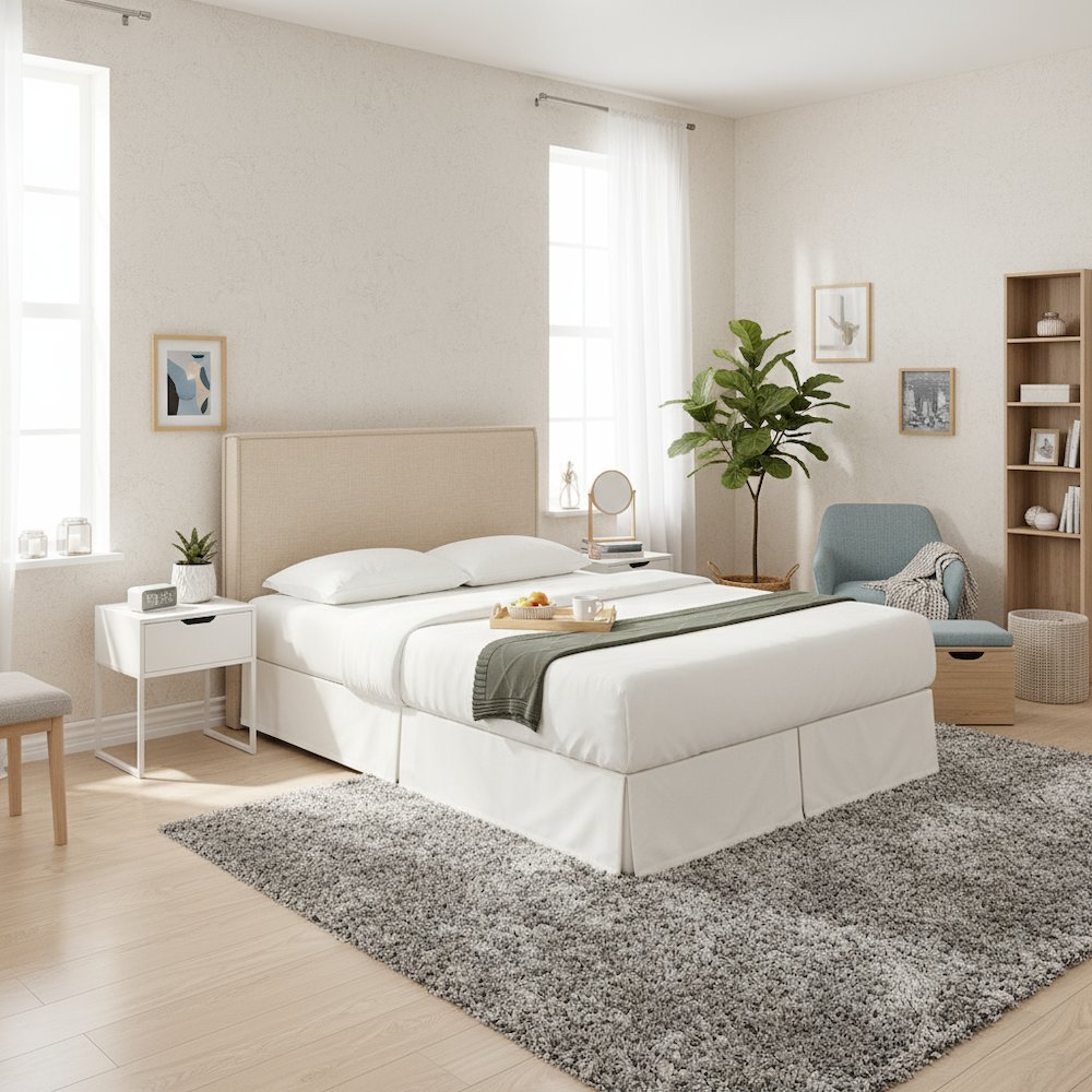 Beige King Size Headboard Only, Upholstered Bed Headboard King Headboard