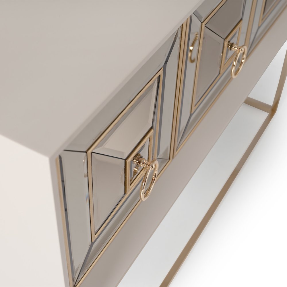 Madison Small Console - Glistening Gold