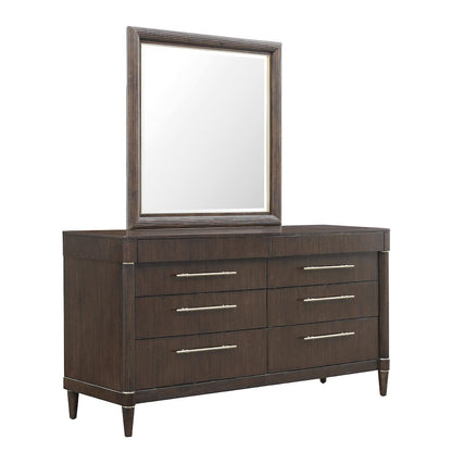 Asher Park 8 Drawer Dresser, Piano Brown Finish