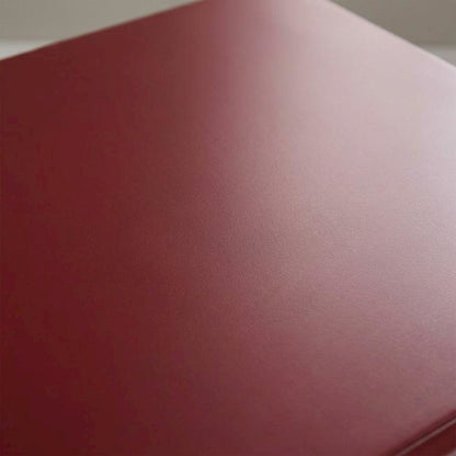 Burgundy Mid Century Night Stand with Single Drawer and Sturdy Design