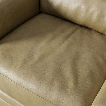 Brown Manual Recliner with Plush Seat and Classic American Style