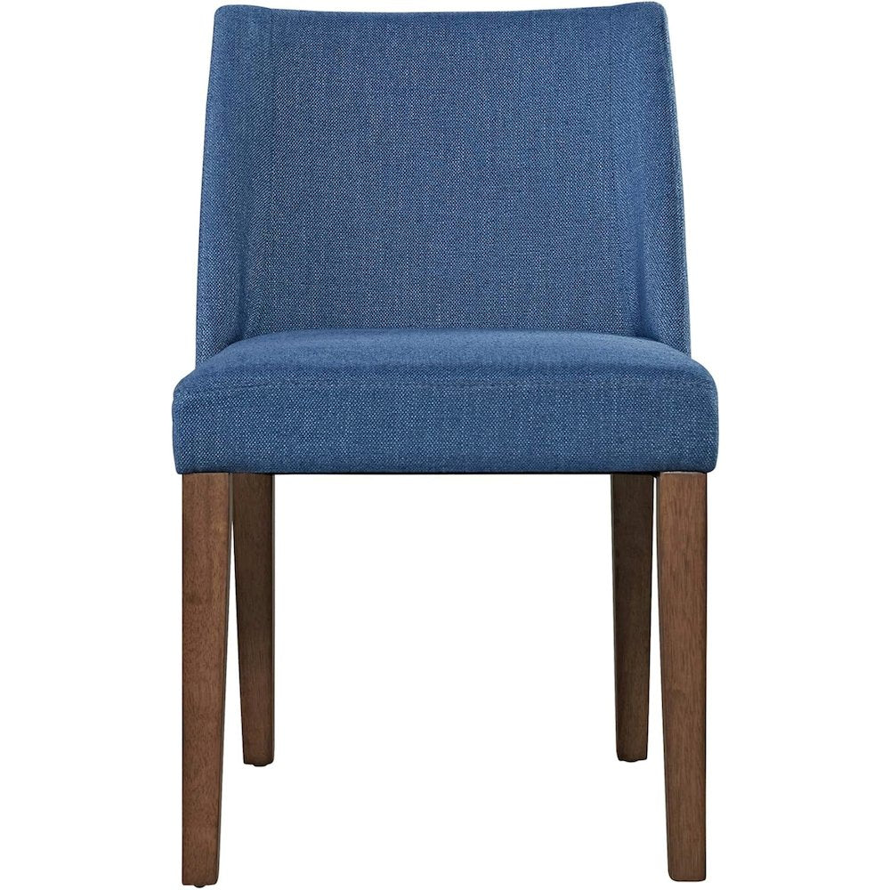 Space Savers Nido Chair - Blue (RTA)-Set of 2 in Satin Walnut