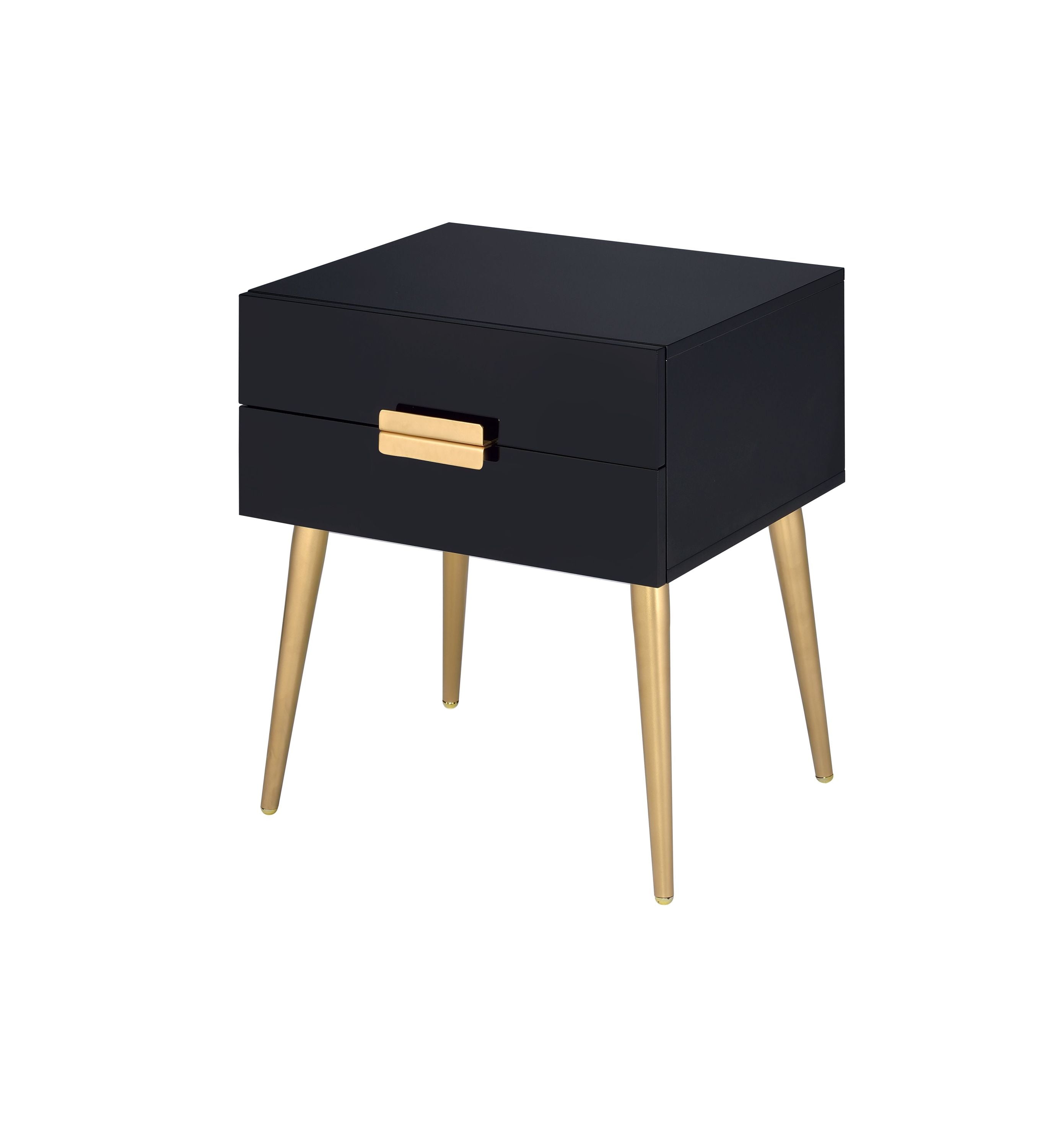 ACME Denvor Night Table in Black & Gold 84495