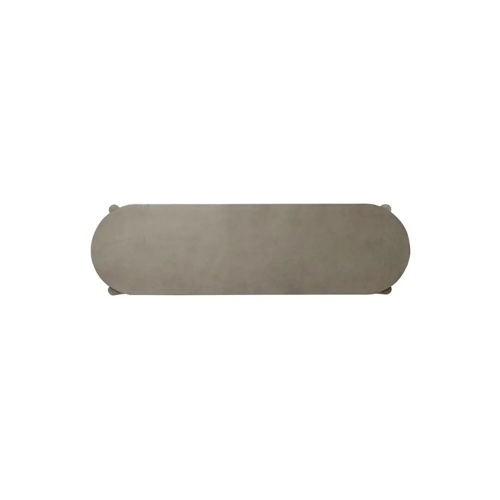Affinity Sofa Table for Living Room - Dusty Taupe Faux Concrete Tops
