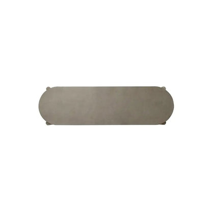 Affinity Sofa Table for Living Room - Dusty Taupe Faux Concrete Tops