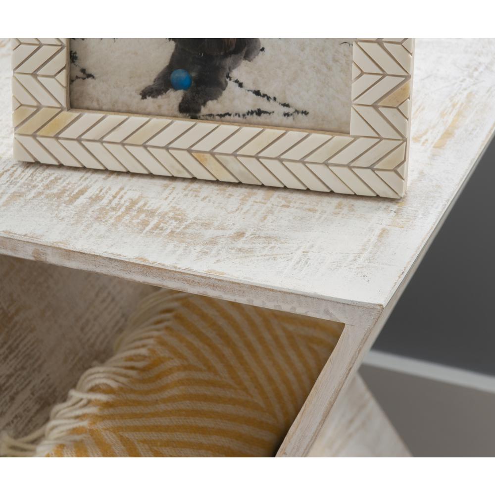 Trevor Triangle Side Table Whitewash