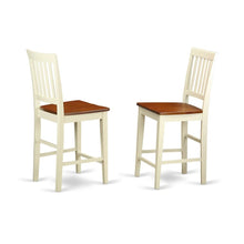 Elegant Wooden Bar Stools – Counter Height Chairs with Back, Set of 2