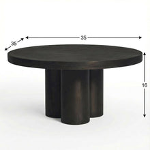 Black Outdoor Coffee Table with Aluminium Top and Metal Frame Durable Design