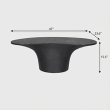 Outdoor Coffee Table, Fiberglass Reinforced Concrete Top, Contemporary Style
