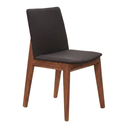 Mid-Century Dining Chairs Set of 2, Upholstered Accent Chair,Black