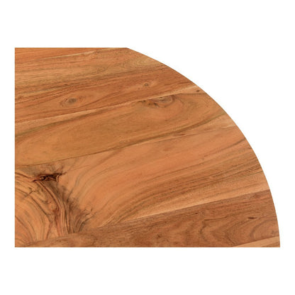 Brown Round Wood Coffee Table – Unique Wooden Coffee Table with Modern Design