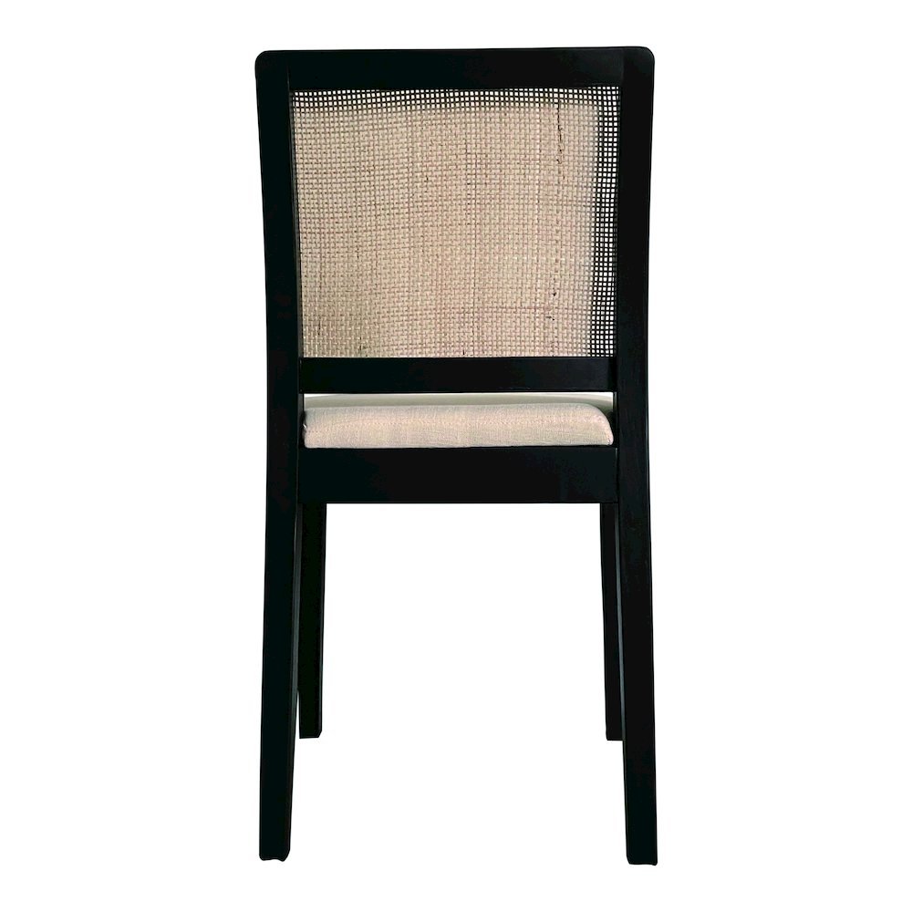 Black Dining Chairs Set of 2, Modern Chairs Dining Table with Cotton Upholstery