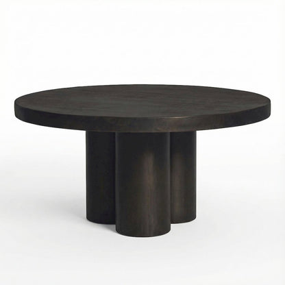 Black Outdoor Coffee Table with Aluminium Top and Metal Frame Durable Design