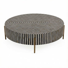 Multicolor Coffee Table with Camel Bone Resin Top and Iron Legs Art Deco Design