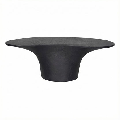 Outdoor Coffee Table, Fiberglass Reinforced Concrete Top, Contemporary Style
