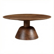 Brown Acacia Wood Coffee Table with Solid Wood Top and Modern Design
