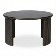 Brown Solid Oak Small Coffee Table with Matte Finish, Stain-Repellent Surface