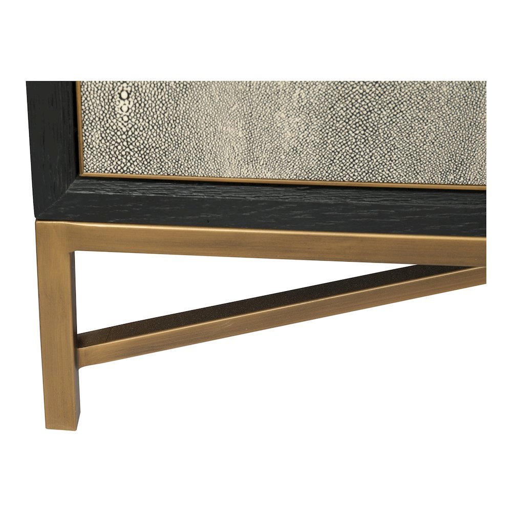 Gray Sideboard Cabinet with Brass Detailing Unique Credenza