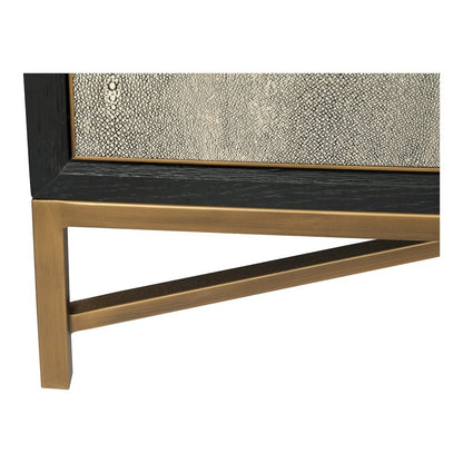 Gray Sideboard Cabinet with Brass Detailing Unique Credenza