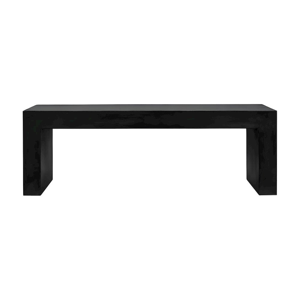 Fiber-Reinforced Concrete Outdoor Bench with Contemporary Profile for Entryway