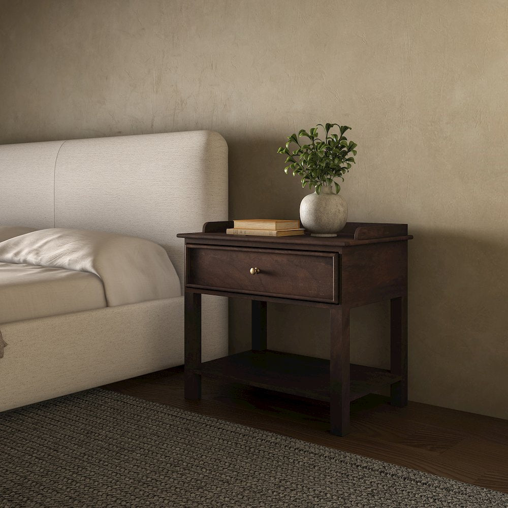 Maeve Nightstand Dark Brown