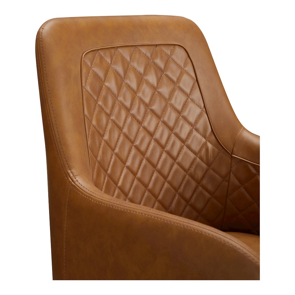 Cantata Dining Chair Tawny Vegan Leather - Set Of Two