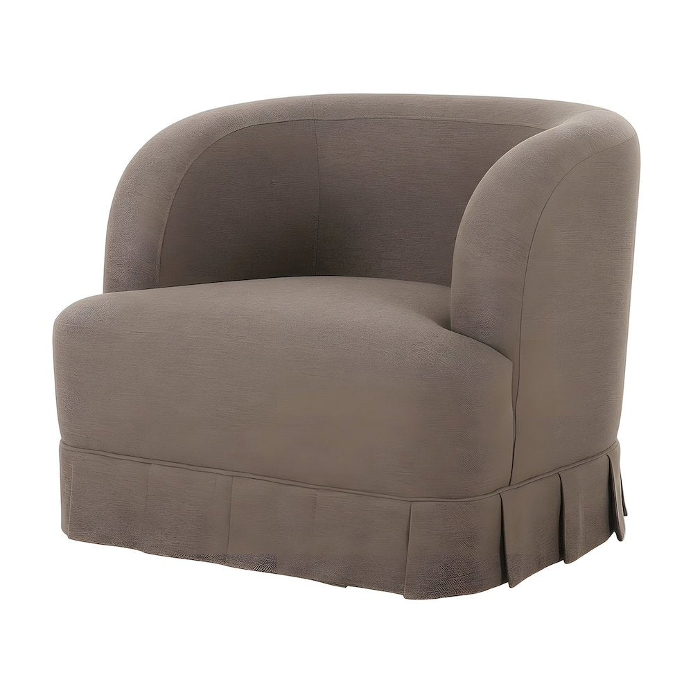 Fabric Upholstered Swivel Accent Chair with Contemporary Style for Living Room
