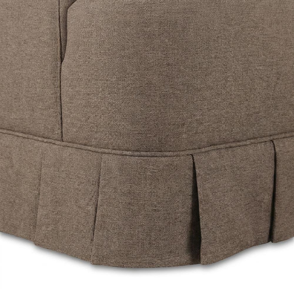 Fabric Upholstered Swivel Accent Chair with Contemporary Style for Living Room